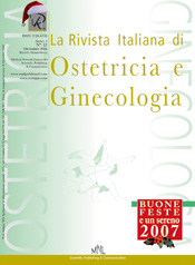 Copertina de La Rivista Italiana di Ostetricia e Ginecologia n. 12