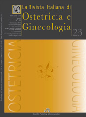 Copertina de La Rivista Italiana di Ostetricia e Ginecologia n. 23