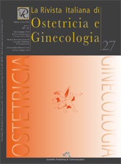 Copertina de La Rivista Italiana di Ostetricia e Ginecologia n. 27