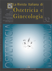 Copertina de La Rivista Italiana di Ostetricia e Ginecologia n. 32
