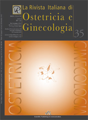 Copertina de La Rivista Italiana di Ostetricia e Ginecologia n. 35